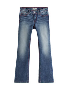 Lindex - Madala värvliga bootcut-teksapüksid - 822 BLUE | Stockmann