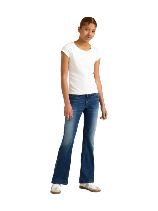 Lindex - Madala värvliga bootcut-teksapüksid - 822 BLUE | Stockmann - photo 3