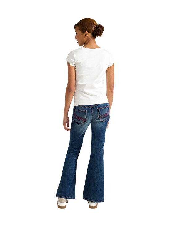 Lindex - Madala värvliga bootcut-teksapüksid - 822 BLUE | Stockmann - photo 4