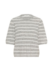 Gestuz - AlphaGZ striped -paita - 140 LIGHT GREY MEL/WHITE STRIPED | Stockmann