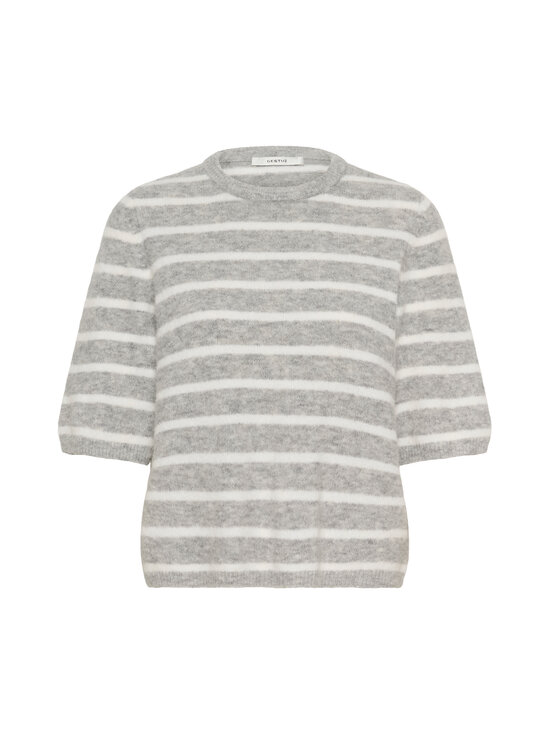 Gestuz - AlphaGZ striped -paita - 140 LIGHT GREY MEL/WHITE STRIPED | Stockmann - photo 1