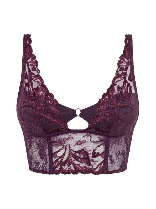 Chantelle - Illusion Bustier -rintaliivit - E63 AUBERGINE LUREX | Stockmann - photo 1