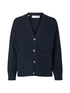Selected - Kardigan SlfKamma Button - DARK SAPPHIRE | Stockmann