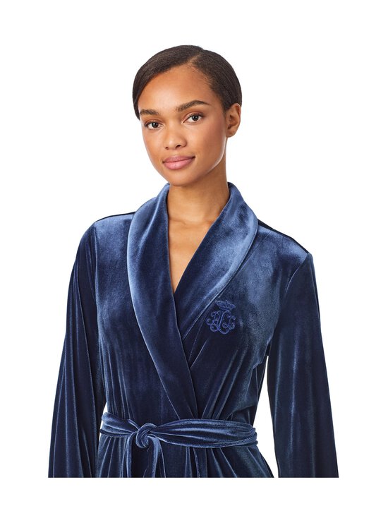 Lauren Ralph Lauren - Shawl Collar Long halāts - 450 BLUE | Stockmann - photo 3