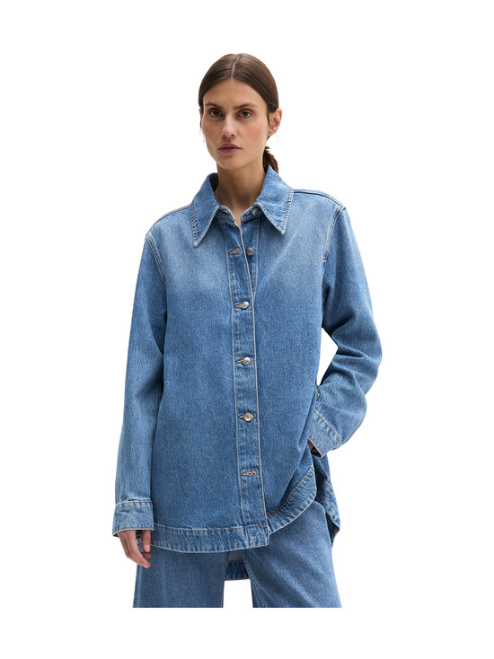 Marc O'Polo - Relaxed fit džinsa krekls - 014 TENCEL MID BLUE WASH | Stockmann - photo 3