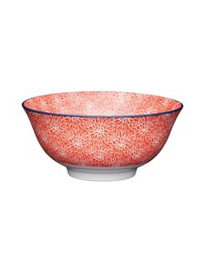 Mikasa - Red Floral and Blue Edge bļoda - RED | Stockmann