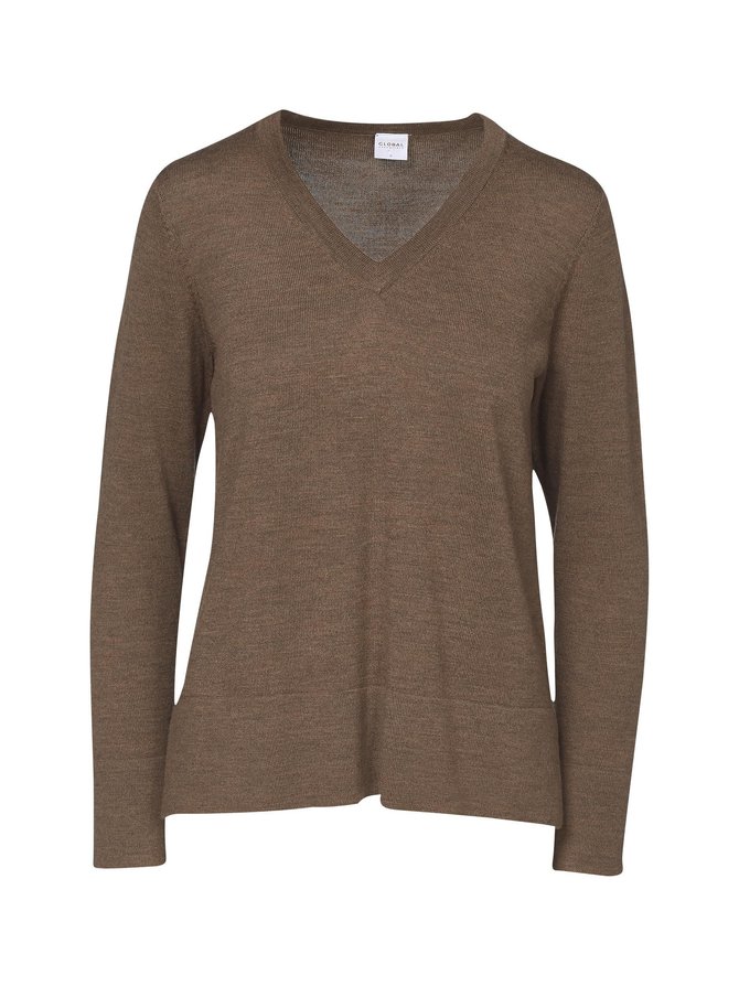 Brown Merino Wool Sweater