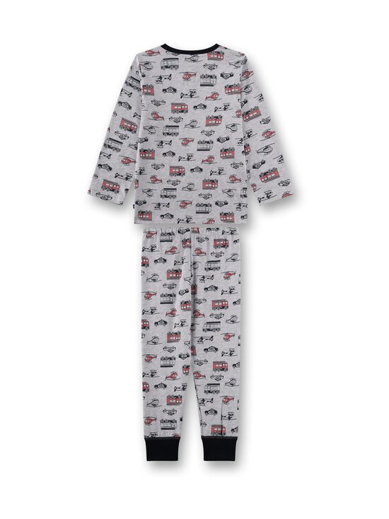 Sanetta - Emergency Vehicle -pyjamapaita ja pyjamahousut - 1646 HELLGRAU MELANGE | Stockmann - photo 2