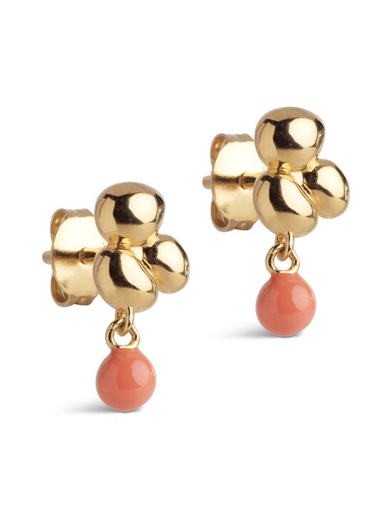 ENAMEL Copenhagen - Nara Ball - kullatut korvakorut - LIGHT CORAL | Stockmann - photo 1