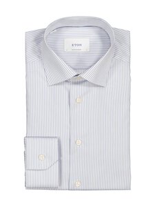 Eton - Contemporary Fit Stripe Fine Twill krekls ar apkakli - 23 LIGHT BLUE | Stockmann