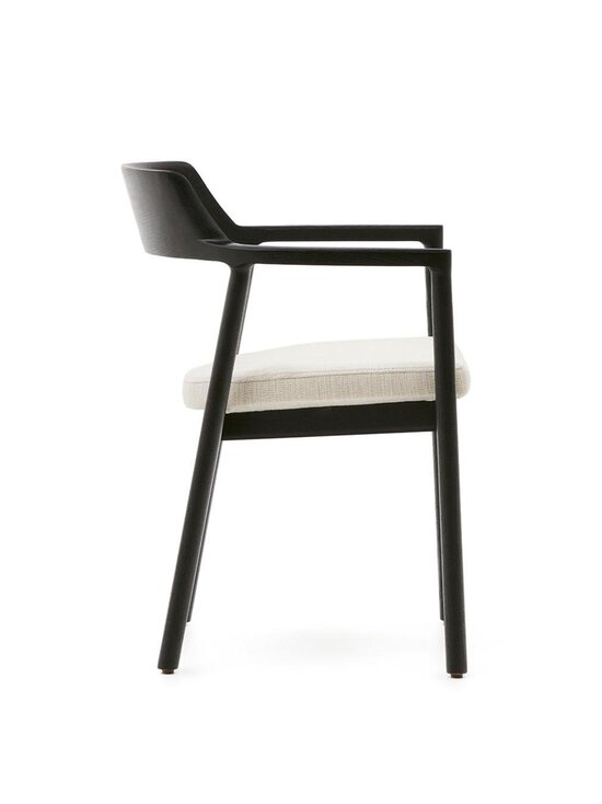 Kave Home - Alocs-tuoli beige chenille-kangas / musta - BEIGE | Stockmann - photo 3