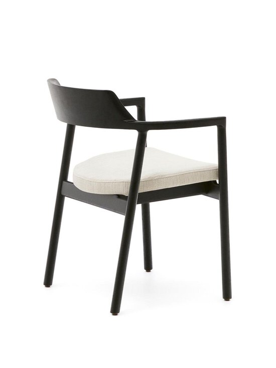 Kave Home - Alocs-tuoli beige chenille-kangas / musta - BEIGE | Stockmann - photo 4