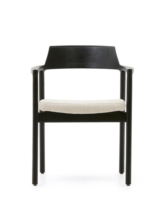 Kave Home - Alocs-tuoli beige chenille-kangas / musta - BEIGE | Stockmann - photo 2