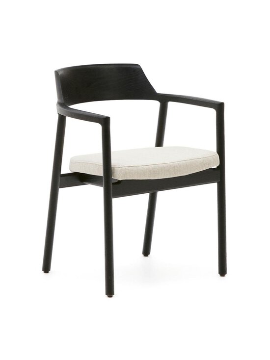 Kave Home - Alocs-tuoli beige chenille-kangas / musta - BEIGE | Stockmann - photo 1