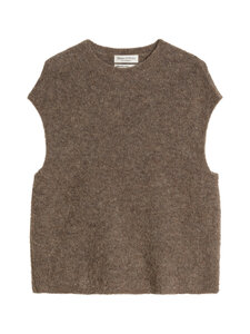Marc O'Polo - Short Sleeve -neulepusero - 2204 STONE TAUPE MELANGE | Stockmann