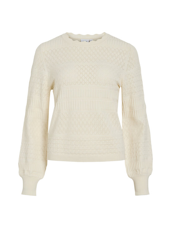 Vila - ViMilos Pointelle adīts džemperis - WHISPER WHITE | Stockmann - photo 1