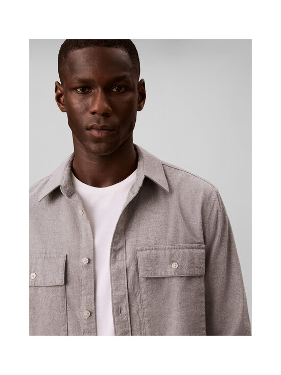 Calvin Klein Menswear - Melange Classic flaneļa krekls - QSN GREY HEATHER | Stockmann - photo 6