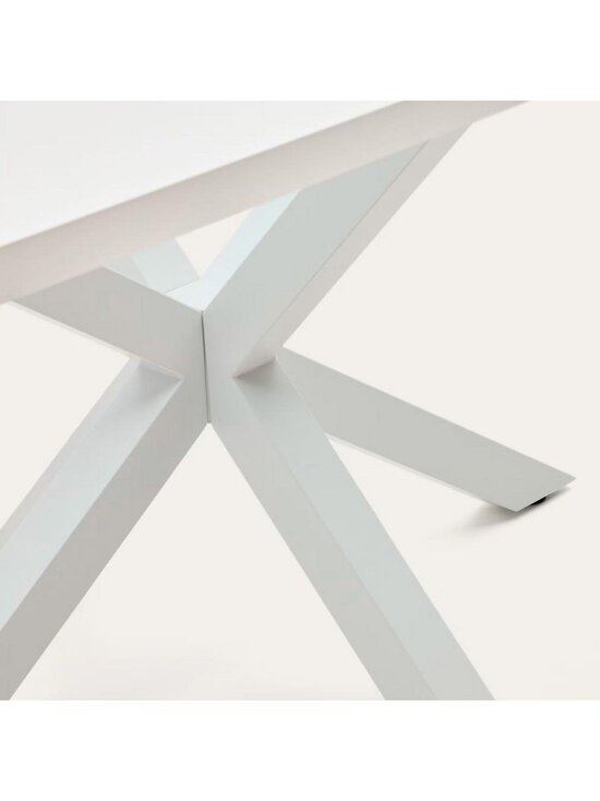 Kave Home - Argo-ruokapöytä valkoinen melamiini / valkoinen 200 x 100 cm - WHITE | Stockmann - photo 4