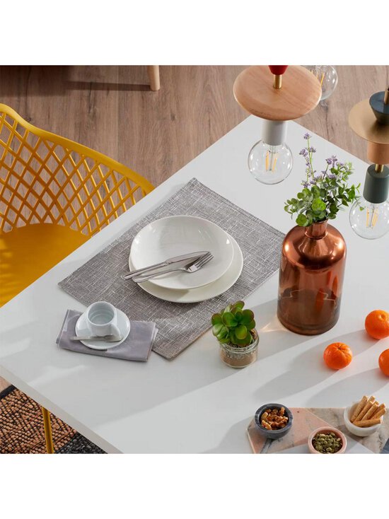Kave Home - Argo-ruokapöytä valkoinen melamiini / valkoinen 200 x 100 cm - WHITE | Stockmann - photo 6