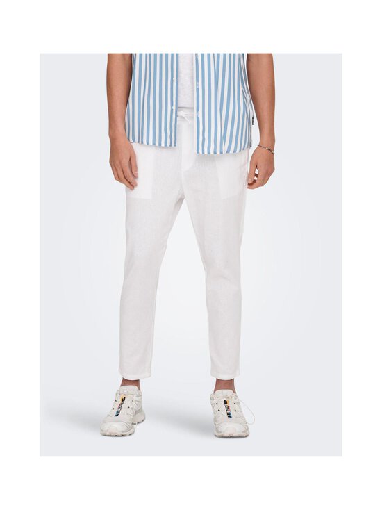 Only & Sons - Linasegust püksid OnsLinus Tapered - BRIGHT WHITE | Stockmann - photo 5