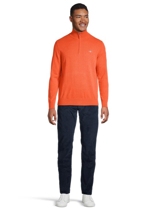 GANT - Puuvillane kudum Classic Cotton Half Zip - 888 PUMPKIN ORANGE MELANGE - photo 2 GANT - Puuvillane kudum Classic Cotton Half Zip - 888 PUMPKIN ORANGE MELANGE | Stockmann - photo 2
