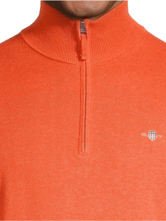 GANT - Puuvillane kudum Classic Cotton Half Zip - 888 PUMPKIN ORANGE MELANGE - photo 4 GANT - Puuvillane kudum Classic Cotton Half Zip - 888 PUMPKIN ORANGE MELANGE | Stockmann - photo 4