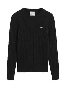 GANT - Stretch Cotton -palmikkoneule - 5 BLACK | Stockmann