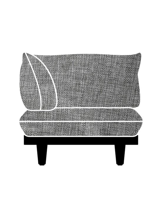 Paletti-kulmatuolin vaihtopäällinen