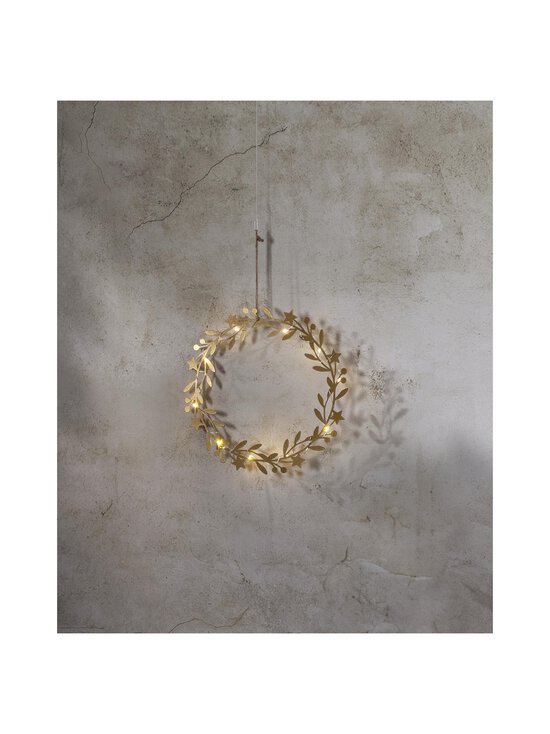 Star Trading - Holiday Wheath metāla vainags ar LED gaismām 28 x 2 x 28 cm - KULTA - photo 3 Star Trading - Holiday Wheath metāla vainags ar LED gaismām 28 x 2 x 28 cm - KULTA | Stockmann - photo 3