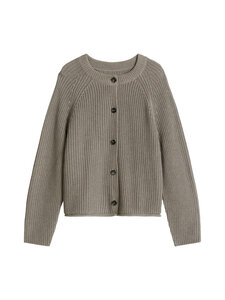 Marc O'Polo - Rib adīta jaka - 2204 STONE TAUPE MELANGE | Stockmann