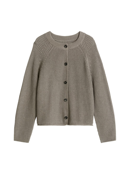 Marc O'Polo - Rib adīta jaka - 2204 STONE TAUPE MELANGE | Stockmann - photo 1