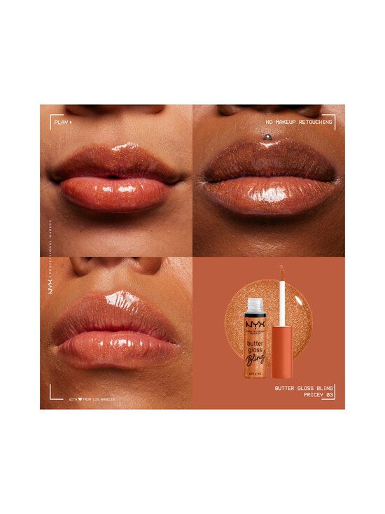 NYX Professional Makeup - Butter Gloss Bling Lip Gloss -huulikiilto - 03 PRICEY - photo 5 NYX Professional Makeup - Butter Gloss Bling Lip Gloss -huulikiilto - 03 PRICEY | Stockmann - photo 5