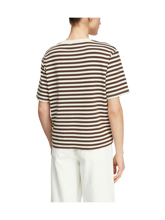 Comma - Striped t-paita - 89G0 BROWN STRIBE | Stockmann - photo 4