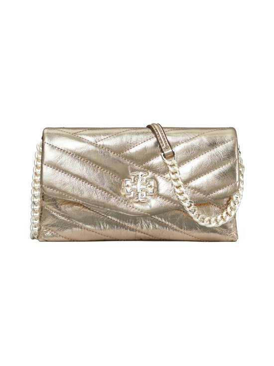 Kira Chevron Metallic Chain -nahkalompakko