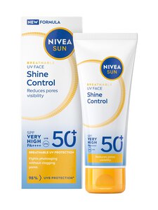 NIVEA - UV Face Shine Control Sun Cream SK 50+ -aurinkosuojavoide, 40 ml | Stockmann