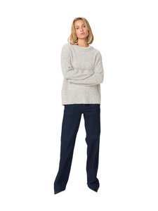 MY ESSENTIAL WARDROBE - 05 The Knit Pullover -neulepusero - 100378 LIGHT GREY MELANGE | Stockmann