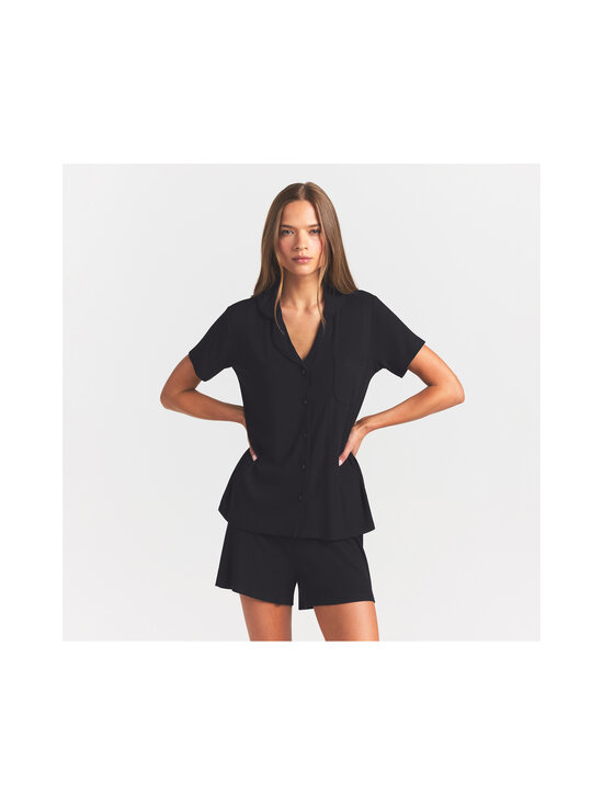 SKIMS - Soft Lounge Short Sleep Set -pyjama - ONYX | Stockmann - photo 4