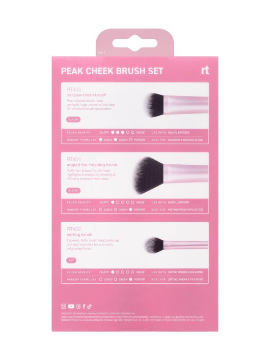 Real Techniques - Peak Cheek 3 Piece Brush Set -meikkisivellinsetti 3 kpl - NOCOL | Stockmann - photo 3