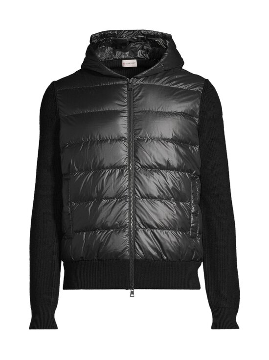 Moncler - Padded Wool Zip-Up Hoodie -hybridiuntuvatakki - 999 BLACK - photo 1 Moncler - Padded Wool Zip-Up Hoodie -hybridiuntuvatakki - 999 BLACK | Stockmann - photo 1