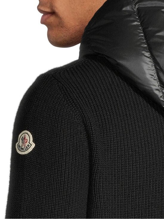 Moncler - Padded Wool Zip-Up Hoodie -hybridiuntuvatakki - 999 BLACK - photo 6 Moncler - Padded Wool Zip-Up Hoodie -hybridiuntuvatakki - 999 BLACK | Stockmann - photo 6