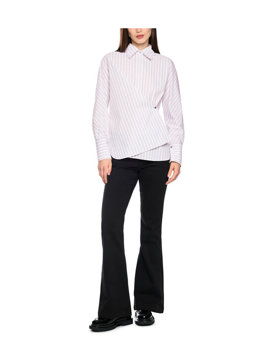 Marc Cain - Striped Wrap kreklblūze - 724 PURPLE ROSE | Stockmann - photo 2