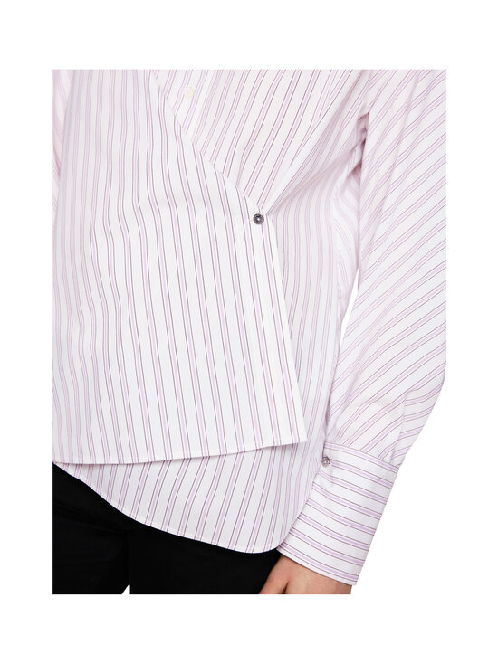 Marc Cain - Striped Wrap kreklblūze - 724 PURPLE ROSE | Stockmann - photo 5
