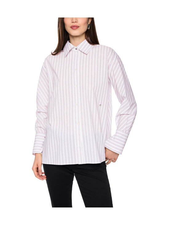 Marc Cain - Striped Wrap kreklblūze - 724 PURPLE ROSE | Stockmann - photo 7