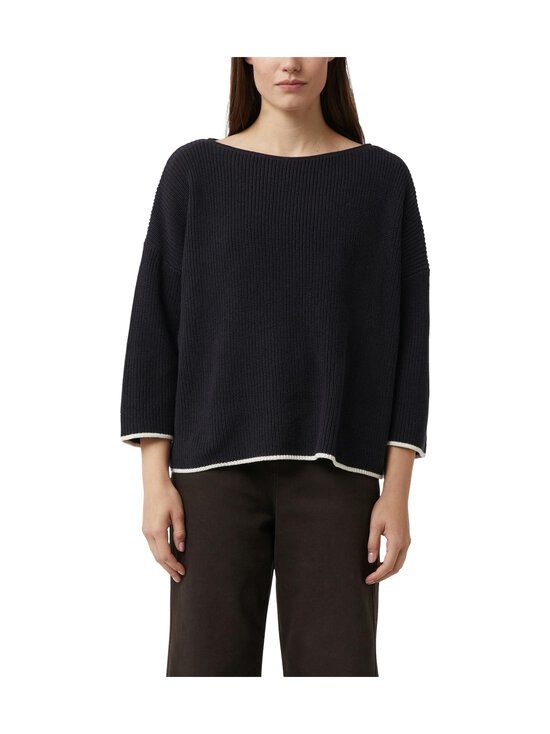 Comma - Knit With Contrast -neulepusero - 5976 NAVY | Stockmann - photo 2