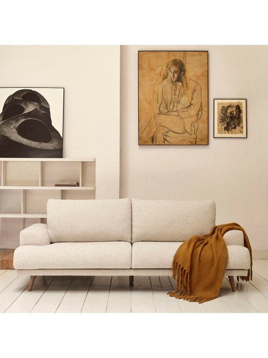 Kave Home - Karin-sohva luonnonvalkoinen/pyökki L 231 cm - WHITE | Stockmann - photo 3