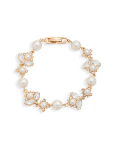 Marchesa - Pearl Flex rokassprādze - GLD/WHITE | Stockmann
