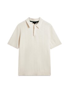 Ted Baker London - Edgardss Mixed Stitch Button Neck -pikeepaita - ECRU | Stockmann