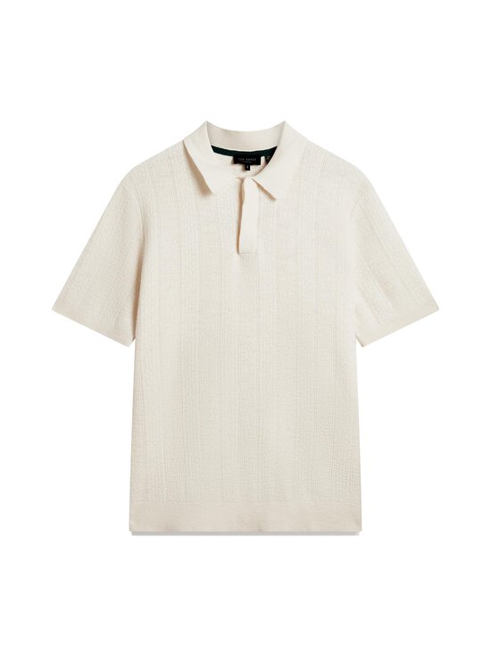 Ted Baker London - Edgardss Mixed Stitch Button Neck -pikeepaita - ECRU | Stockmann - photo 1