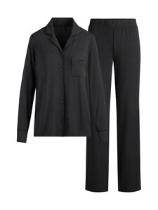 SKIMS - Sleep Long Set - pyjama 2-osainen - ONYX | Stockmann