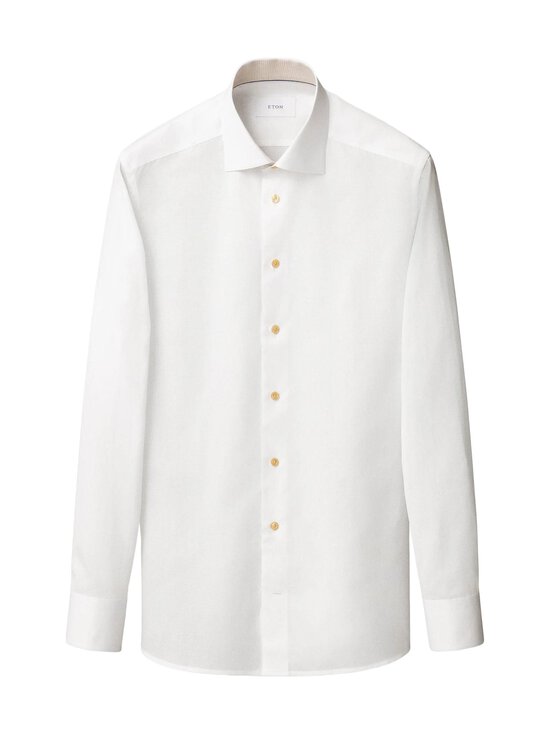 Eton - Contemporary Fit Semi Solid Effect -kauluspaita - 00 WHITE | Stockmann - photo 1